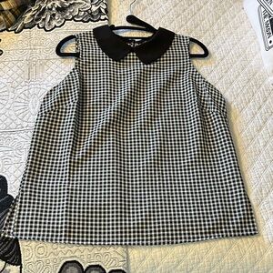 NWOT Adrianna Papell gingham top